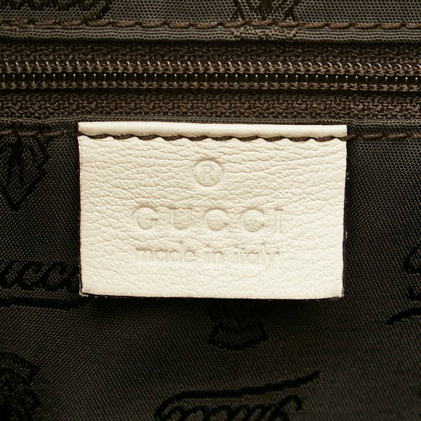 グッチ グッチシマ ワンショルダーバッグ 211934 オフホワイト レザー レディース GUCCI 【中古】