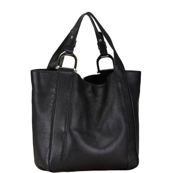 グッチ トートバッグ ショルダーバッグ 257051 ブラック レザー レディース GUCCI 【中古】