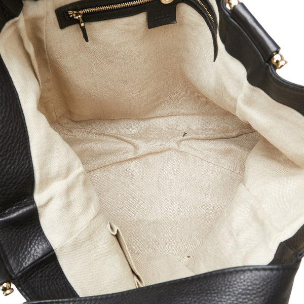 グッチ トートバッグ ショルダーバッグ 257051 ブラック レザー レディース GUCCI 【中古】