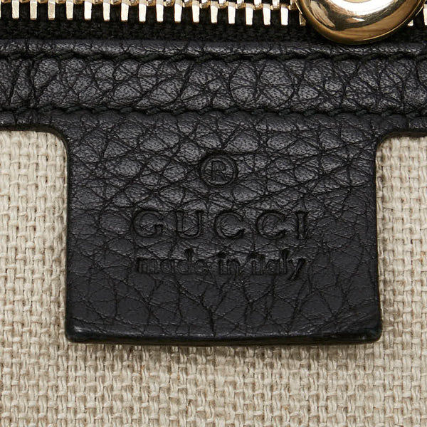 グッチ トートバッグ ショルダーバッグ 257051 ブラック レザー レディース GUCCI 【中古】