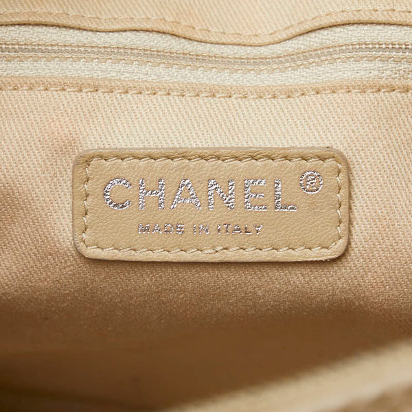 シャネル ワイルドステッチ ココマーク ハンドバッグ ベージュ レザー レディース CHANEL 【中古】