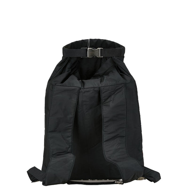 プラダ スポーツ ロゴ リュック バックパック ブラック ナイロン レディース PRADA 【中古】