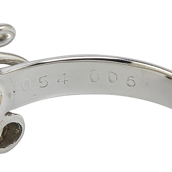 ノーブランド Pt900 プラチナ ダイヤ0.05ct ルビー0.54ct ピンクサファイア リング 指輪 レディース no brand 12.5号 【中古】