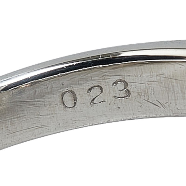 ノーブランド Pt900 プラチナ 黒蝶パール11mm ダイヤ0.23ct リング 指輪 レディース no brand 8号 【中古】