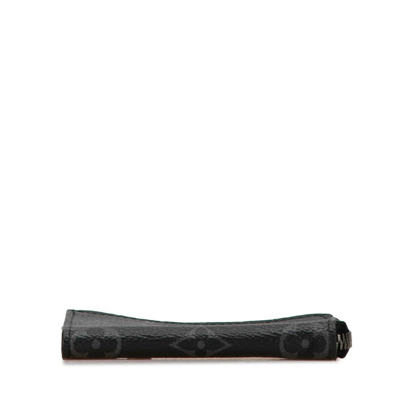 ルイ ヴィトン モノグラム エクリプス ポルトモネ ジュール コインケース 小銭入れ M63536 ブラック PVC レザー メンズ LOUIS VUITTON 【中古】