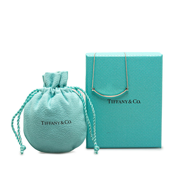 ティファニー Tスマイル スモール ネックレス SV925 シルバー レディース TIFFANY&Co. 【中古】