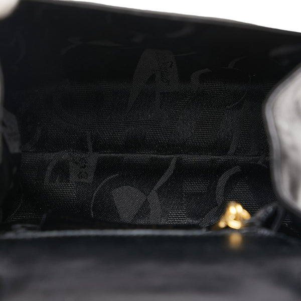 サルヴァトーレフェラガモ ヴァラリボン ハンドバッグ ショルダーバッグ 2WAY ブラック レザー レディース Salvatore Ferragamo 【中古】