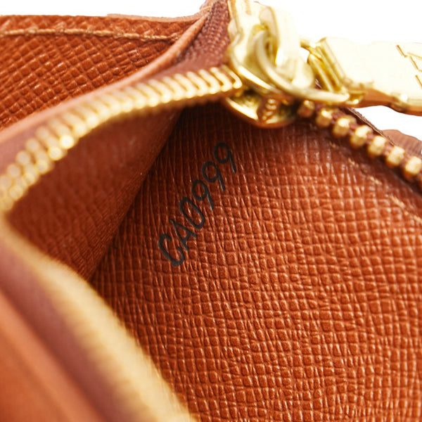 ルイ ヴィトン モノグラム ポシェット ポルト モネ クレディ 長財布 M61725 ブラウン PVC レザー レディース LOUIS VUITTON 【中古】