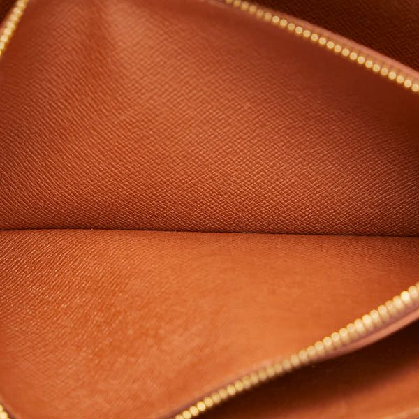 ルイ ヴィトン モノグラム ポシェット ポルト モネ クレディ 長財布 M61725 ブラウン PVC レザー レディース LOUIS VUITTON 【中古】