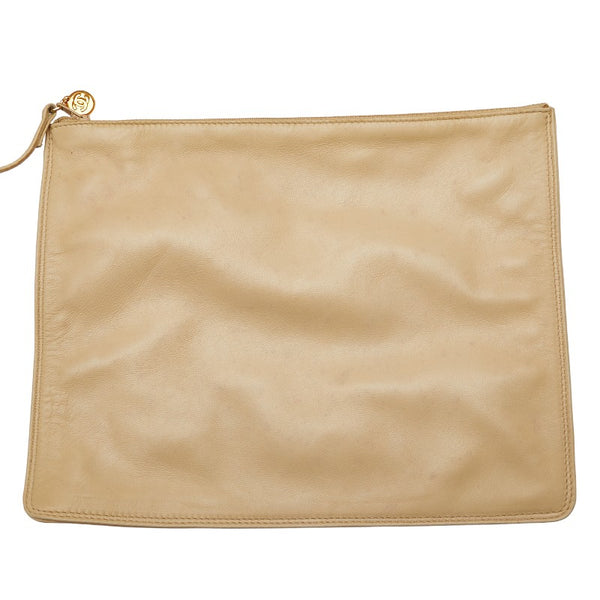 シャネル ココマーク ハンドバッグ かごバッグ ベージュ ストロー レザー レディース CHANEL 【中古】