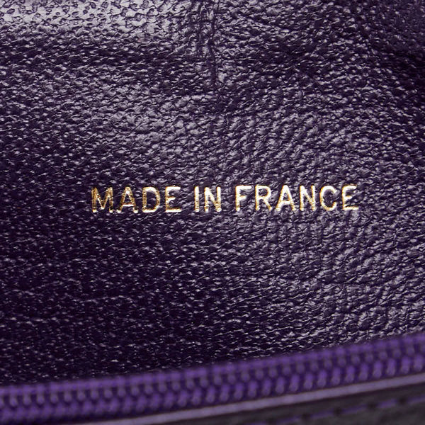 シャネル ココマーク 長財布 パープル レザー レディース CHANEL 【中古】