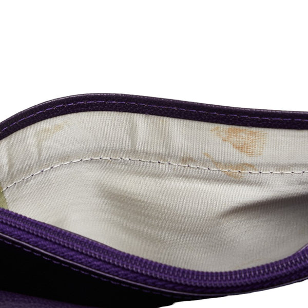 シャネル ココマーク 長財布 パープル レザー レディース CHANEL 【中古】