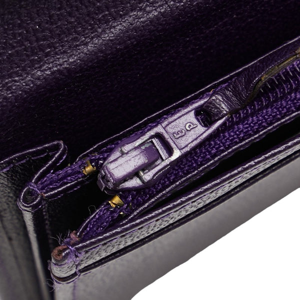 シャネル ココマーク 長財布 パープル レザー レディース CHANEL 【中古】