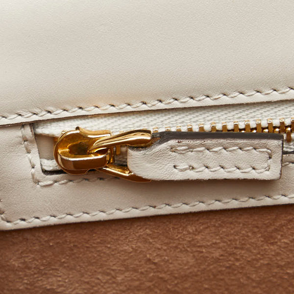 グッチ シルヴィ エンブロイダリー ハンドバッグ ショルダーバッグ 2WAY 421882 ホワイト  レザー レディース GUCCI 【中古】