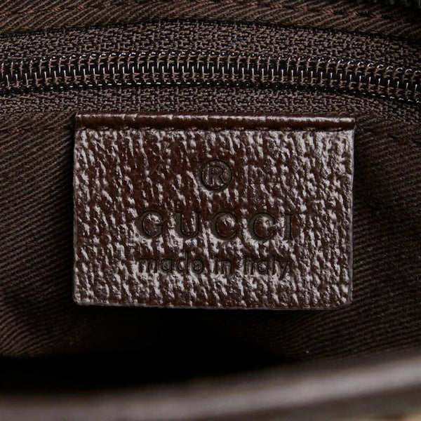 グッチ GGキャンバス トートバッグ ショルダーバッグ 113011 ブラウン レザー キャンバス レディース GUCCI 【中古】