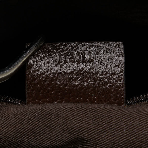 グッチ GGキャンバス トートバッグ ショルダーバッグ 113011 ブラウン レザー キャンバス レディース GUCCI 【中古】