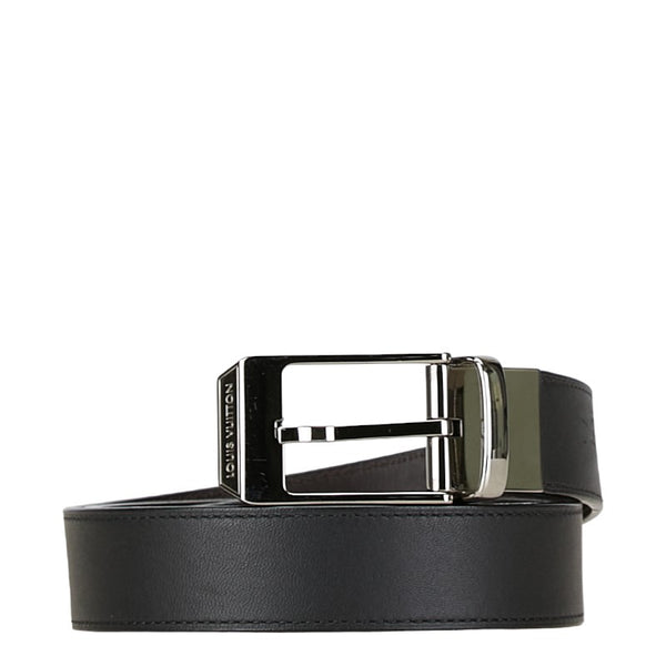 ルイ ヴィトン シアトル サンチュール リバーシブルベルト 85/34 M6906 ブラック ブラウン レザー レディース LOUIS VUITTON 【中古】