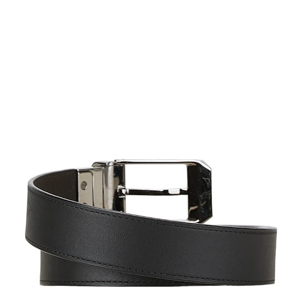 ルイ ヴィトン シアトル サンチュール リバーシブルベルト 85/34 M6906 ブラック ブラウン レザー レディース LOUIS VUITTON 【中古】