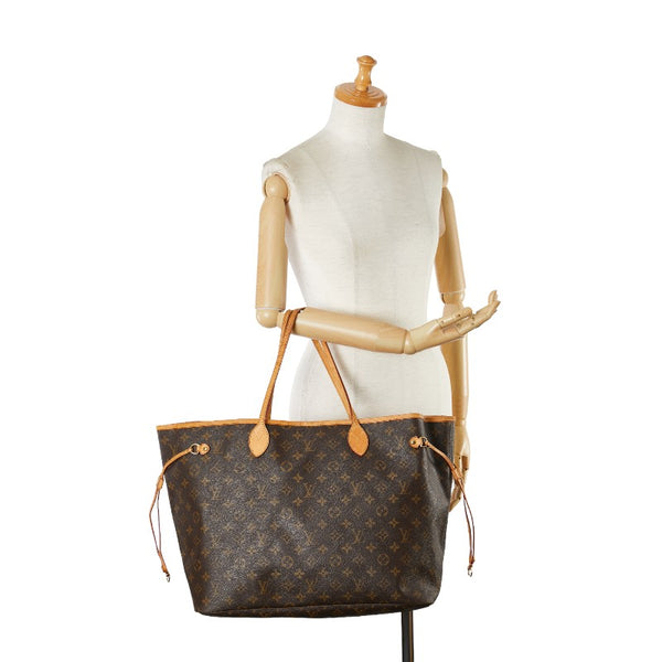 ルイ ヴィトン モノグラム ネヴァーフルGM トートバッグ ショルダーバッグ M40157 ブラウン PVC レザー レディース LOUIS VUITTON 【中古】
