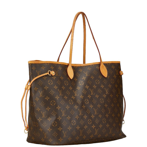 ルイ ヴィトン モノグラム ネヴァーフルGM トートバッグ ショルダーバッグ M40157 ブラウン PVC レザー レディース LOUIS VUITTON 【中古】