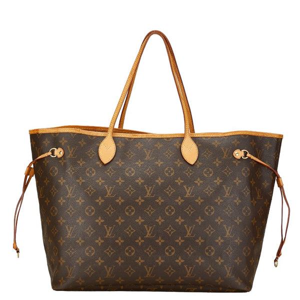 ルイ ヴィトン モノグラム ネヴァーフルGM トートバッグ ショルダーバッグ M40157 ブラウン PVC レザー レディース LOUIS VUITTON 【中古】