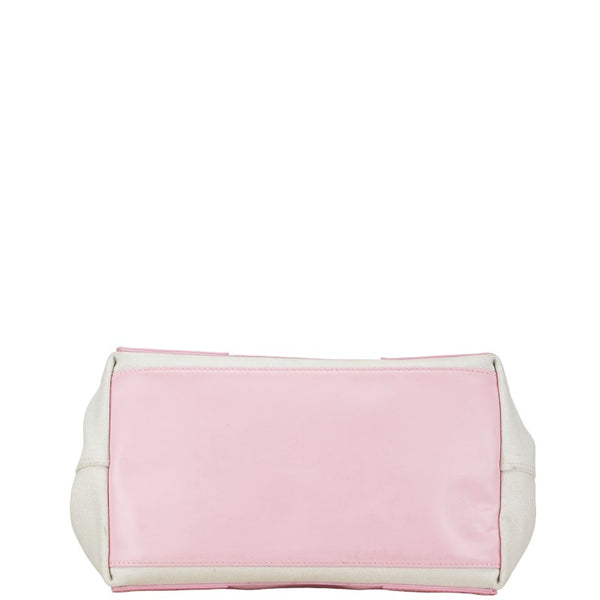 バレンシアガ ネイビーカバスS ハンドバッグ トートバッグ 339933 ピンク オールドローズ キャンバス レディース BALENCIAGA 【中古】