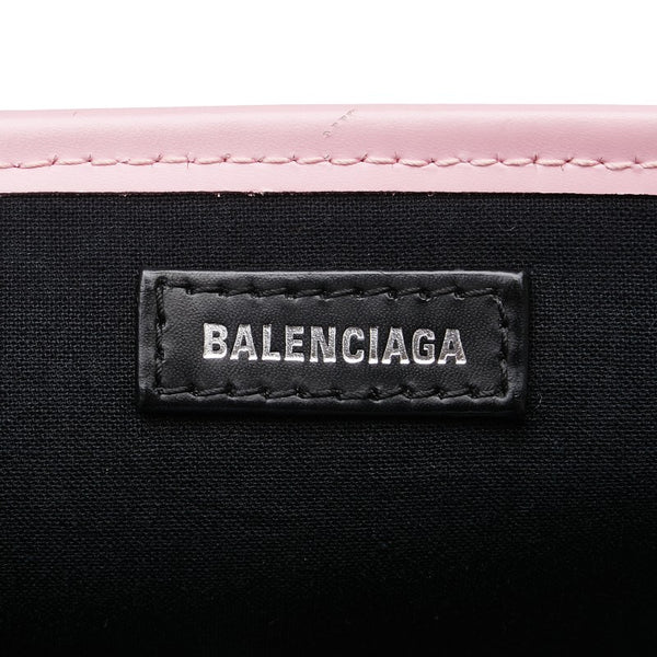 バレンシアガ ネイビーカバスS ハンドバッグ トートバッグ 339933 ピンク オールドローズ キャンバス レディース BALENCIAGA 【中古】