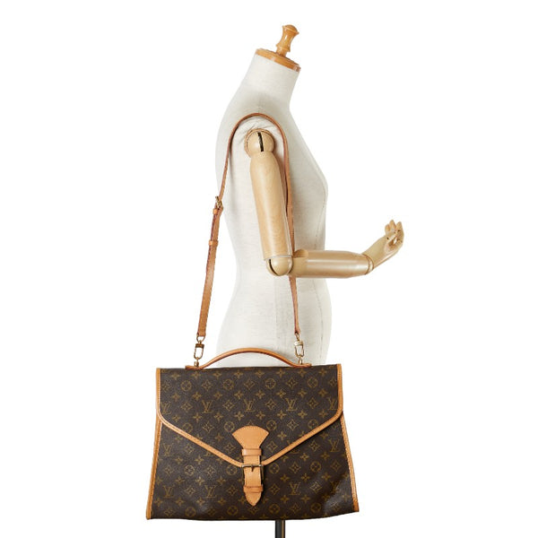 ルイ ヴィトン モノグラム ビバリー ハンドバッグ ショルダーバッグ 2WAY M51121 ブラウン PVC レザー レディース LOUIS VUITTON 【中古】
