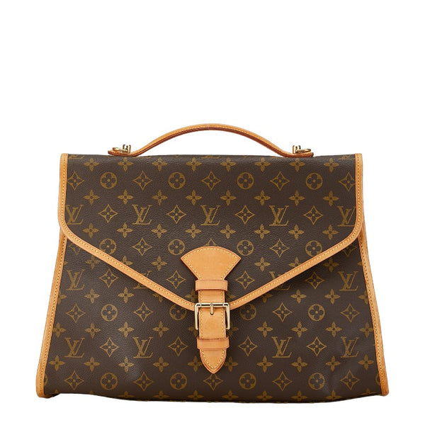 ルイ ヴィトン モノグラム ビバリー ハンドバッグ ショルダーバッグ 2WAY M51121 ブラウン PVC レザー レディース LOUIS VUITTON 【中古】