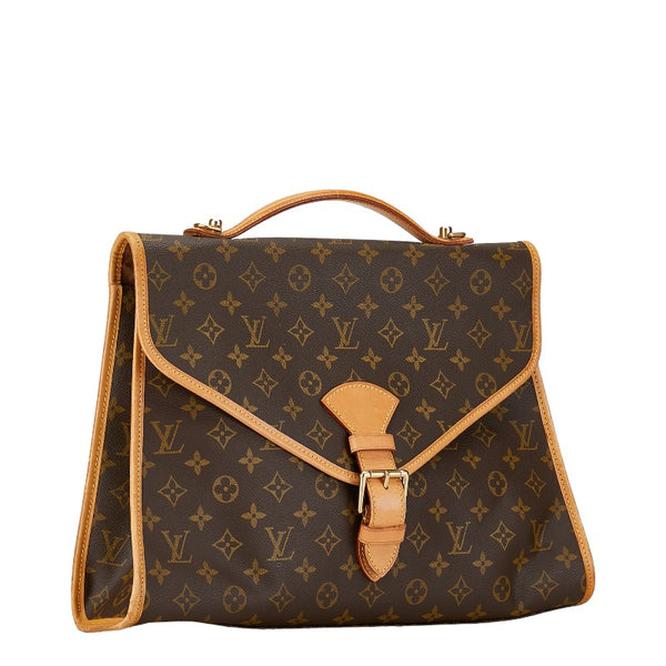 ルイ ヴィトン モノグラム ビバリー ハンドバッグ ショルダーバッグ 2WAY M51121 ブラウン PVC レザー レディース LOUIS VUITTON 【中古】