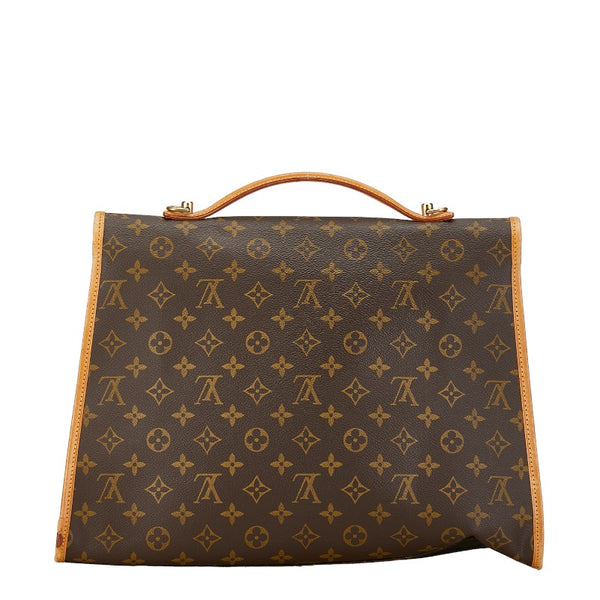 ルイ ヴィトン モノグラム ビバリー ハンドバッグ ショルダーバッグ 2WAY M51121 ブラウン PVC レザー レディース LOUIS VUITTON 【中古】