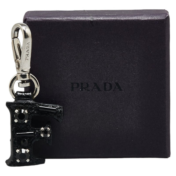 プラダ イニシャルF ビジュー ブラック チャーム PRADA