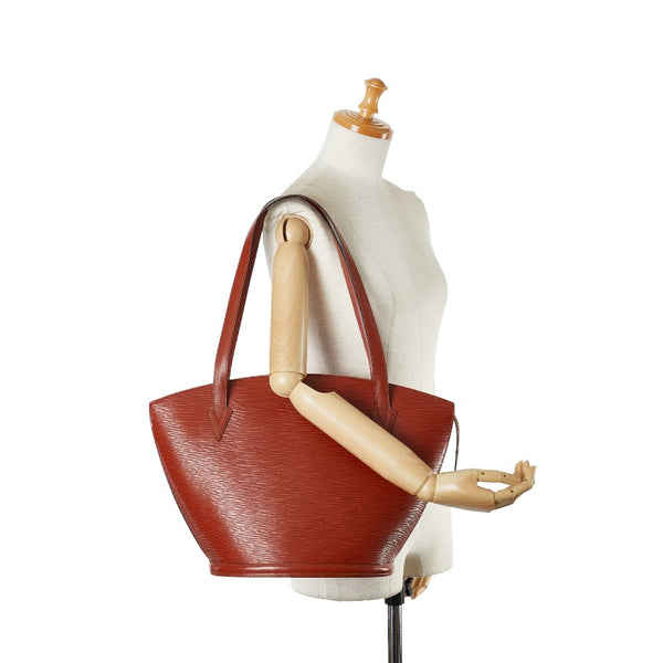 ルイ ヴィトン エピ サンジャック ショッピング トートバッグ M52263 ケニアブラウン レザー レディース LOUIS VUITTON 【中古】