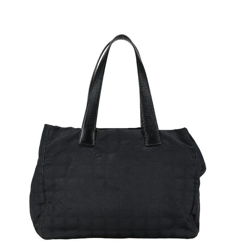 シャネル ココマーク ニュートラベルライン トートバッグ ショルダーバッグ ブラック ナイロン レザー レディース CHANEL 【中古】