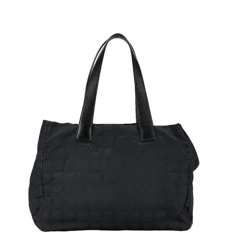 シャネル ココマーク ニュートラベルライン トートバッグ ショルダーバッグ ブラック ナイロン レザー レディース CHANEL 【中古】