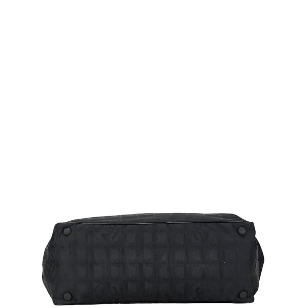 シャネル ココマーク ニュートラベルライン トートバッグ ショルダーバッグ ブラック ナイロン レザー レディース CHANEL 【中古】