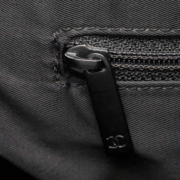 シャネル ココマーク ニュートラベルライン トートバッグ ショルダーバッグ ブラック ナイロン レザー レディース CHANEL 【中古】