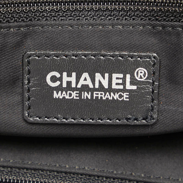 シャネル ココマーク ニュートラベルライン トートバッグ ショルダーバッグ ブラック ナイロン レザー レディース CHANEL 【中古】