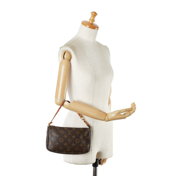 ルイ ヴィトン モノグラム ポシェット アクセソワール ハンドバッグ M51980 ブラウン PVC レザー レディース LOUIS VUITTON 【中古】