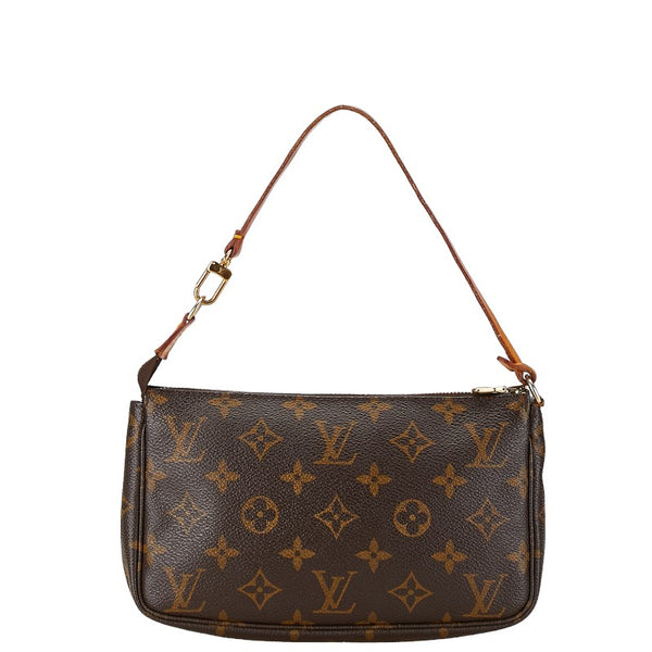 ルイ ヴィトン モノグラム ポシェット アクセソワール ハンドバッグ M51980 ブラウン PVC レザー レディース LOUIS VUITTON 【中古】