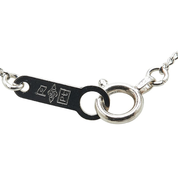 Pt900 プラチナ Pt850 プラチナ エメラルド0.36ct ダイヤ ネックレス レディース 【中古】
