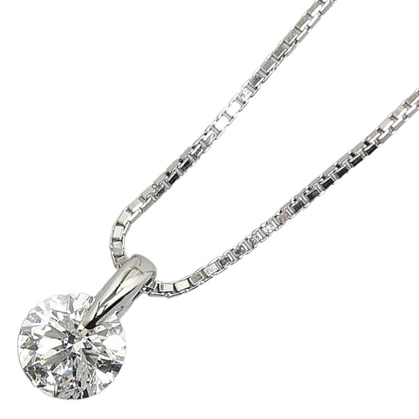 Pt900 プラチナ Pt850 プラチナ ダイヤ1.01ct ネックレス レディース 【中古】
