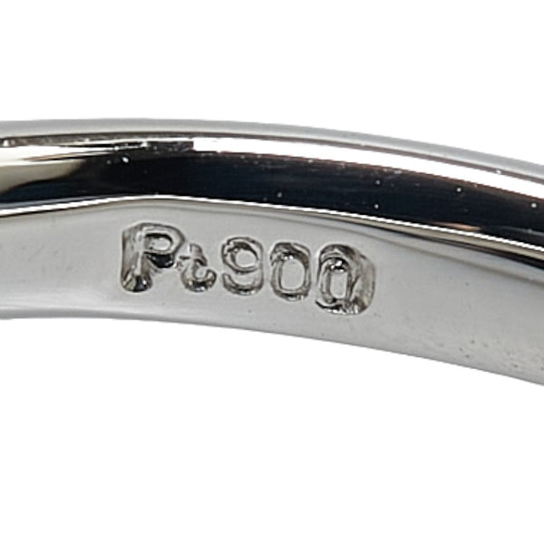 Pt900 プラチナ アクアマリン8.12ct ダイヤ0.21ct リング 指輪 レディース 11.5号 【中古】