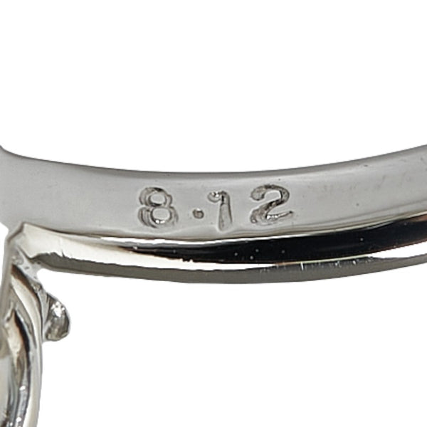 Pt900 プラチナ アクアマリン8.12ct ダイヤ0.21ct リング 指輪 レディース 11.5号 【中古】
