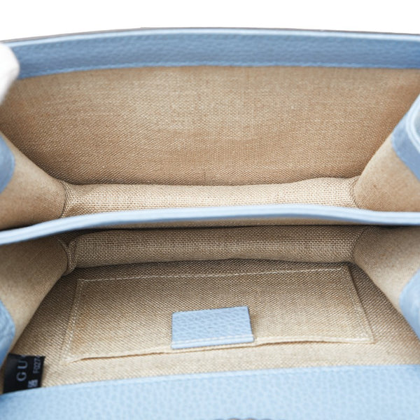 グッチ インターロッキングＧ 斜め掛け ショルダーバッグ 510304 ブルー ゴールド レザー レディース GUCCI 【中古】