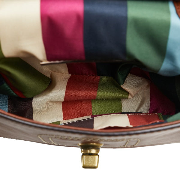 コーチ フリンジ ハンドバッグ ショルダーバッグ 2WAY ブラウン レザー レディース COACH 【中古】