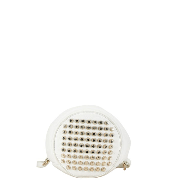 アレキサンダーワン ディエゴ スタッズ バケツ ハンドバッグ ショルダーバッグ 2WAY ホワイト レザー レディース Alexander Wang 【中古】