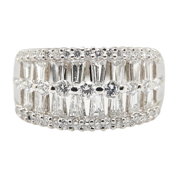 Pt900 プラチナ ダイヤ1.95ct リング 指輪 レディース 16号 【中古】