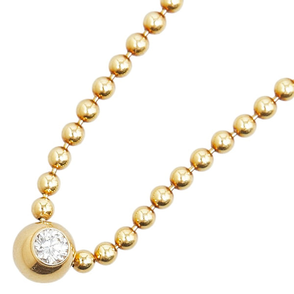 カルティエ ペルルドディアマン ダイヤ ネックレス K18YG イエローゴールド レディース CARTIER 【中古】