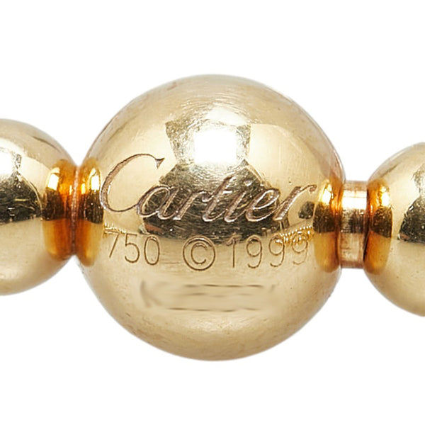 カルティエ ペルルドディアマン ダイヤ ネックレス K18YG イエローゴールド レディース CARTIER 【中古】